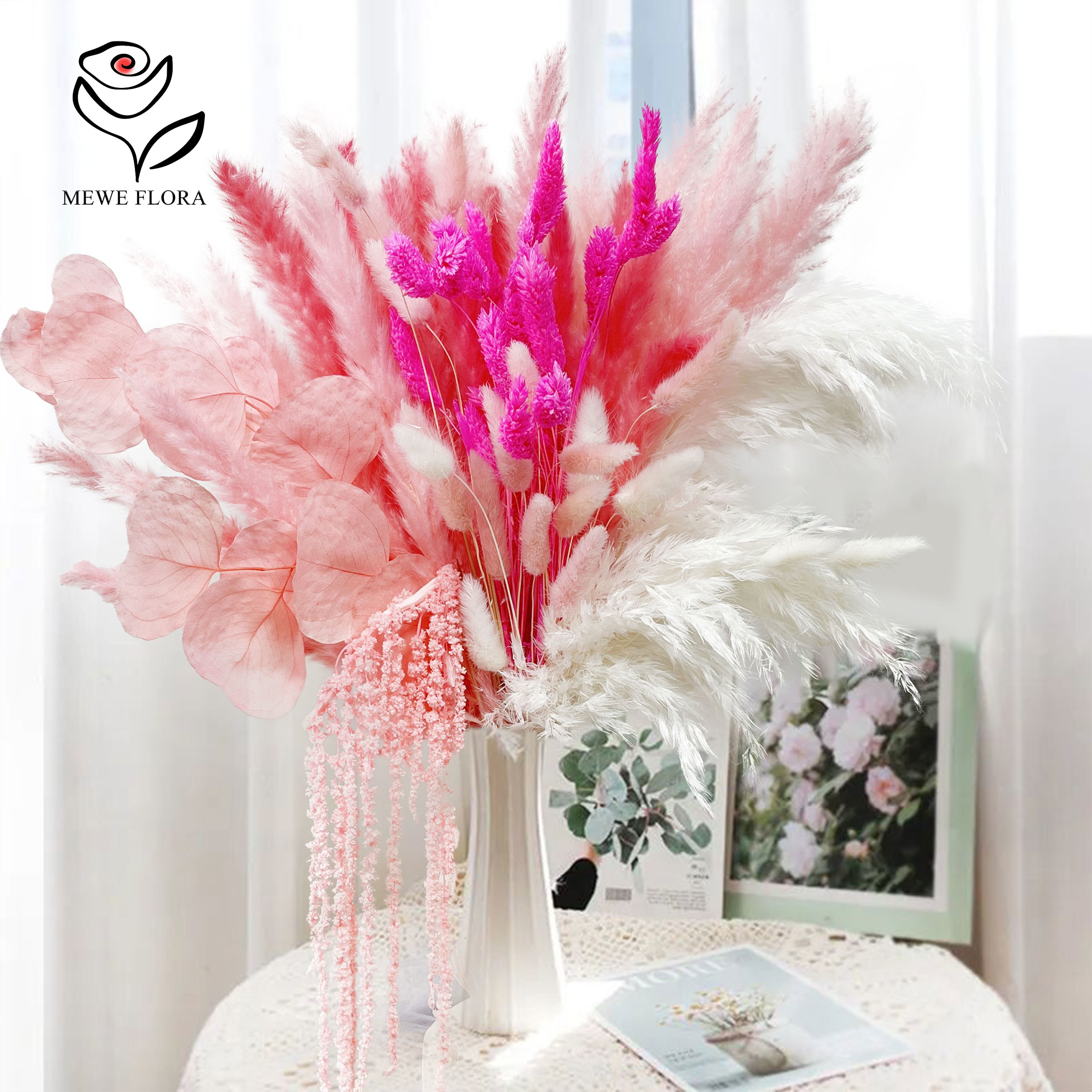 Natural Pampas Pink Dried Flow - Dried Flower Bulk recensione e prezzo