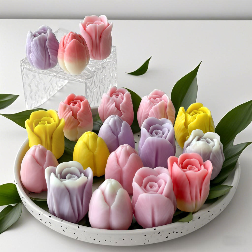 DIY tulip candle silicone mold - Flower Preservation Resin recensione e prezzo