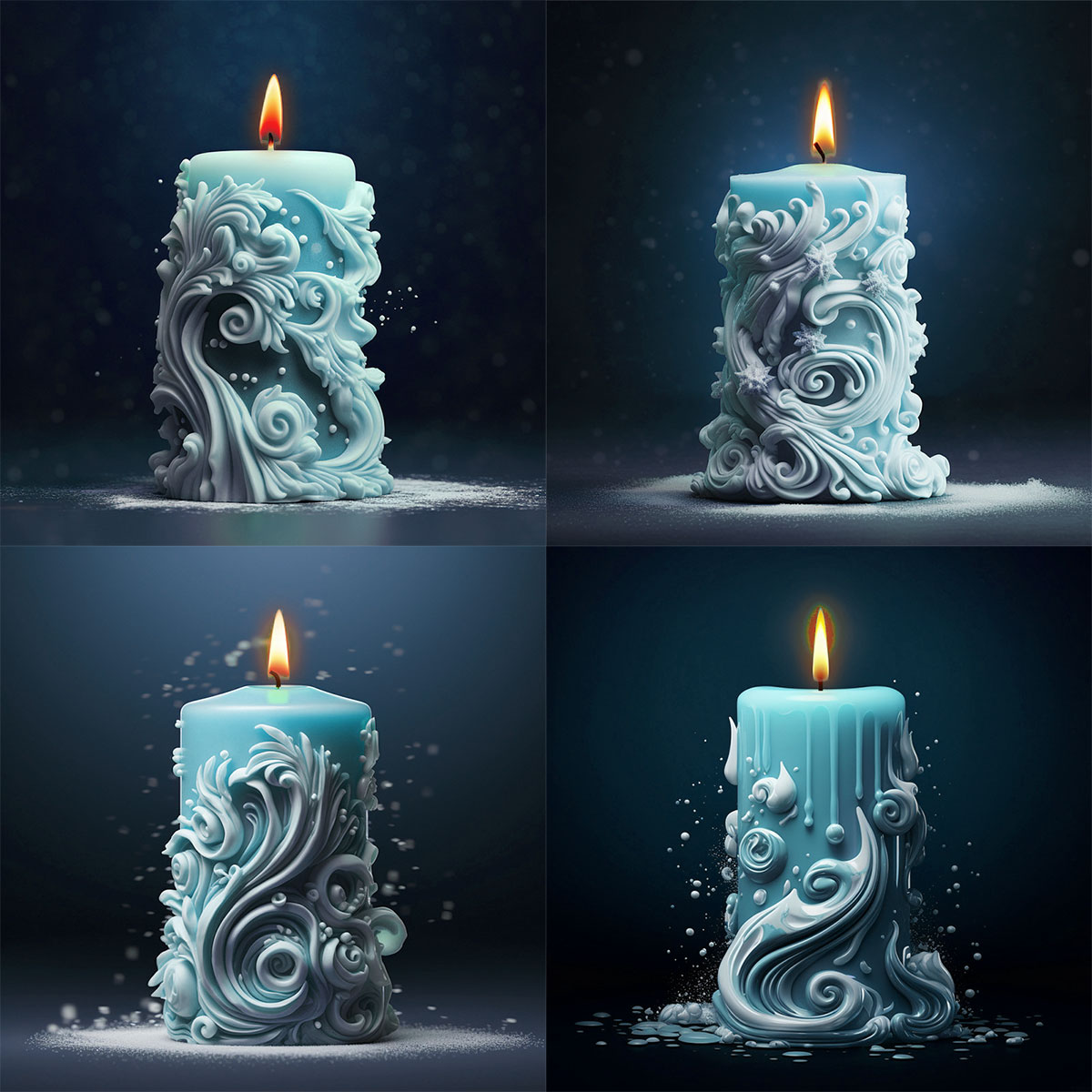 geometry Carved Cylindrical Si - Resin Ocean Wave Mold recensione e prezzo