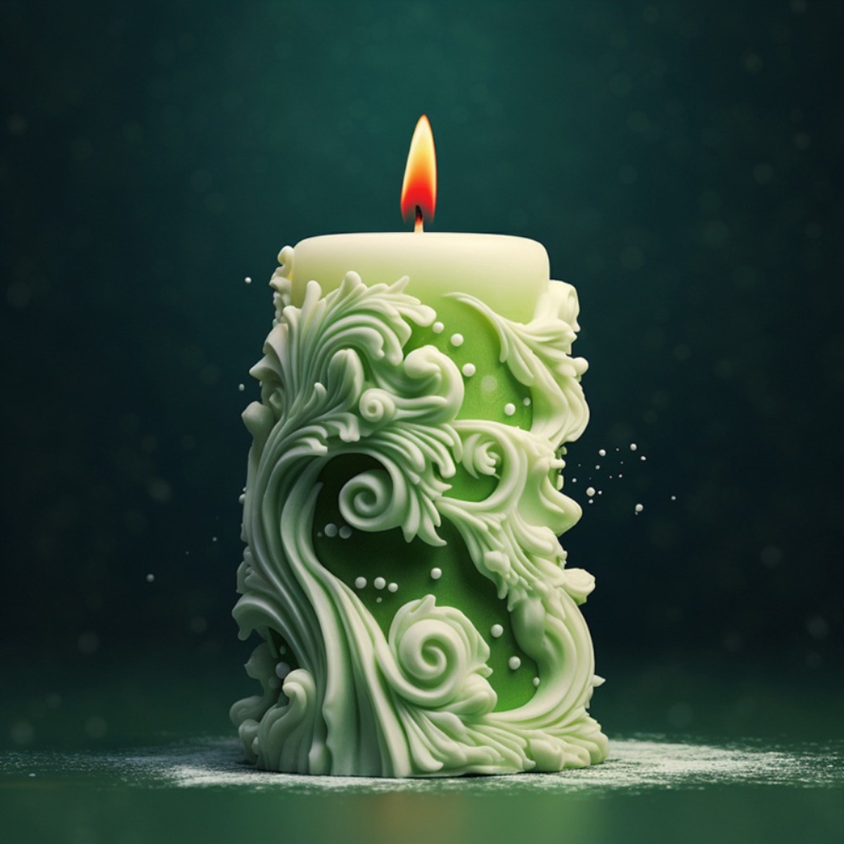 geometry Carved Cylindrical Si - Resin Ocean Wave Mold recensione e prezzo