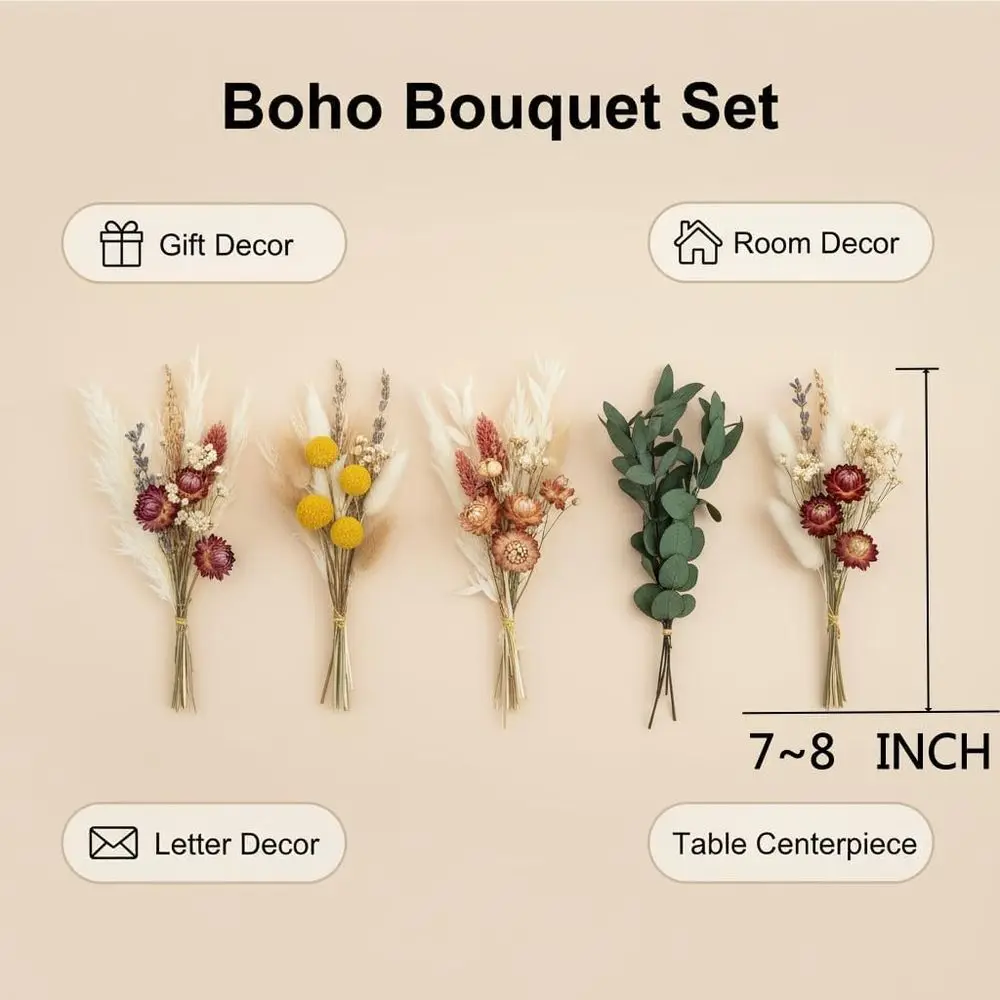 Natural Dried Flower Set, Mini - Dried Flower Bulk recensione e prezzo