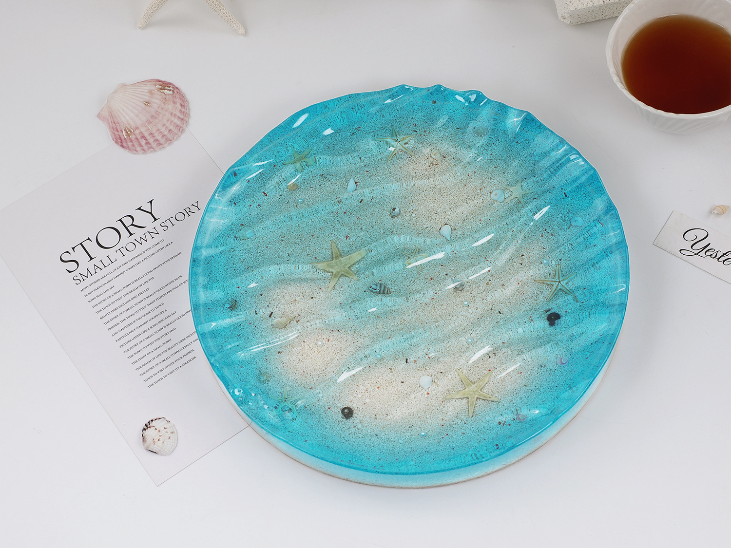 Sea Wave Tray Crystal Epoxy Re - Resin Ocean Wave Mold recensione e prezzo