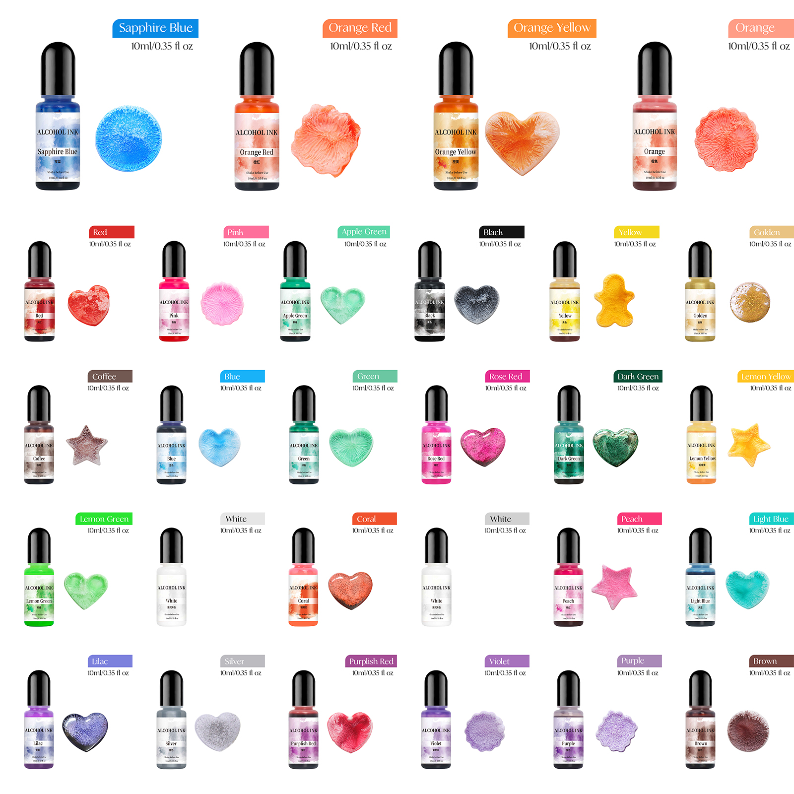 10ml Colorant Dye For DIY Epox - Resin Dye Alcohol recensione e prezzo