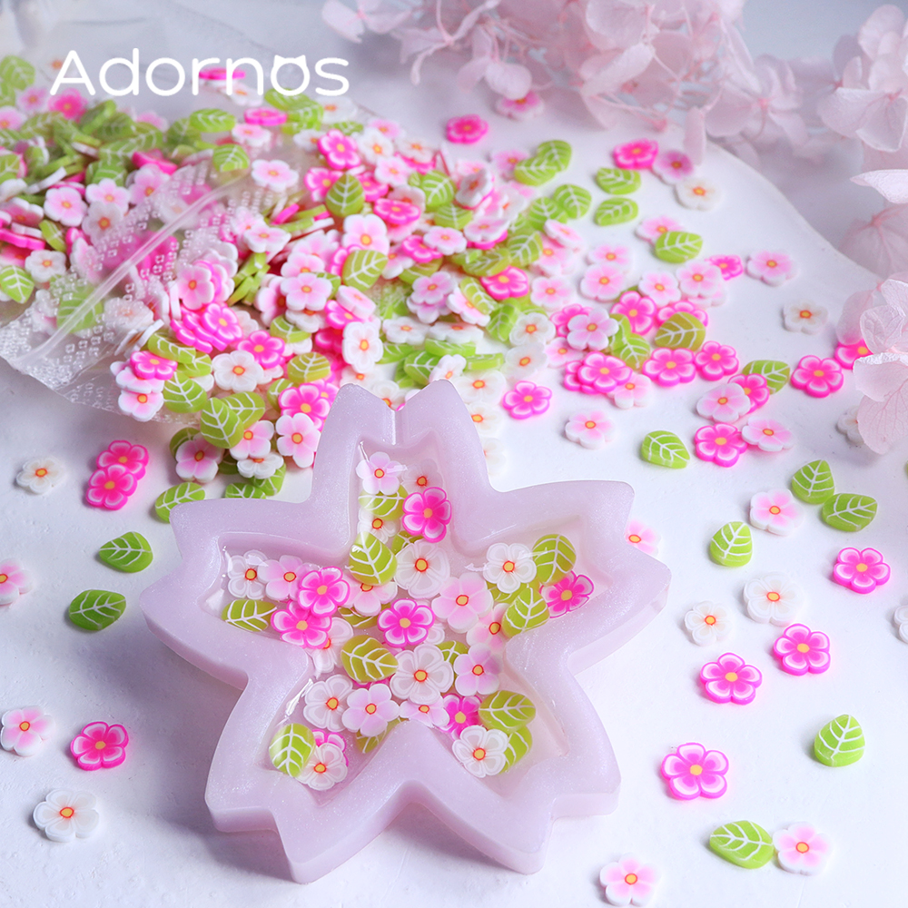 10g Pink Flowers Polymer Clay  - Flower Preservation Resin recensione e prezzo