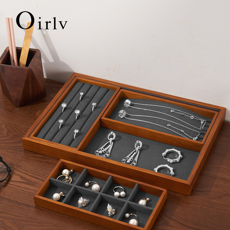 Oirlv Wooden Jewelry Organizer - Wood Ring Blank recensione e prezzo