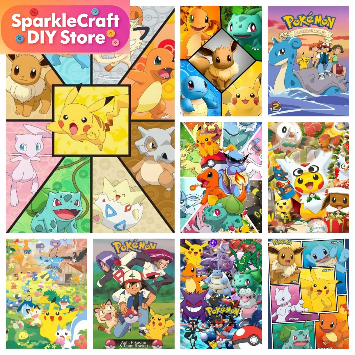 1pc frameless Cartoon Pokemon  - Resin Craft Kit recensione e prezzo
