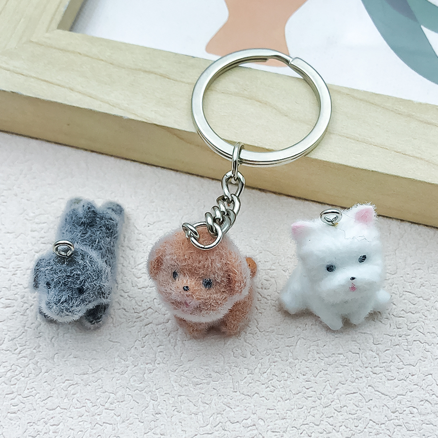 5pcs&1pc Flocked Resin Animal  - Resin Craft Kit recensione e prezzo