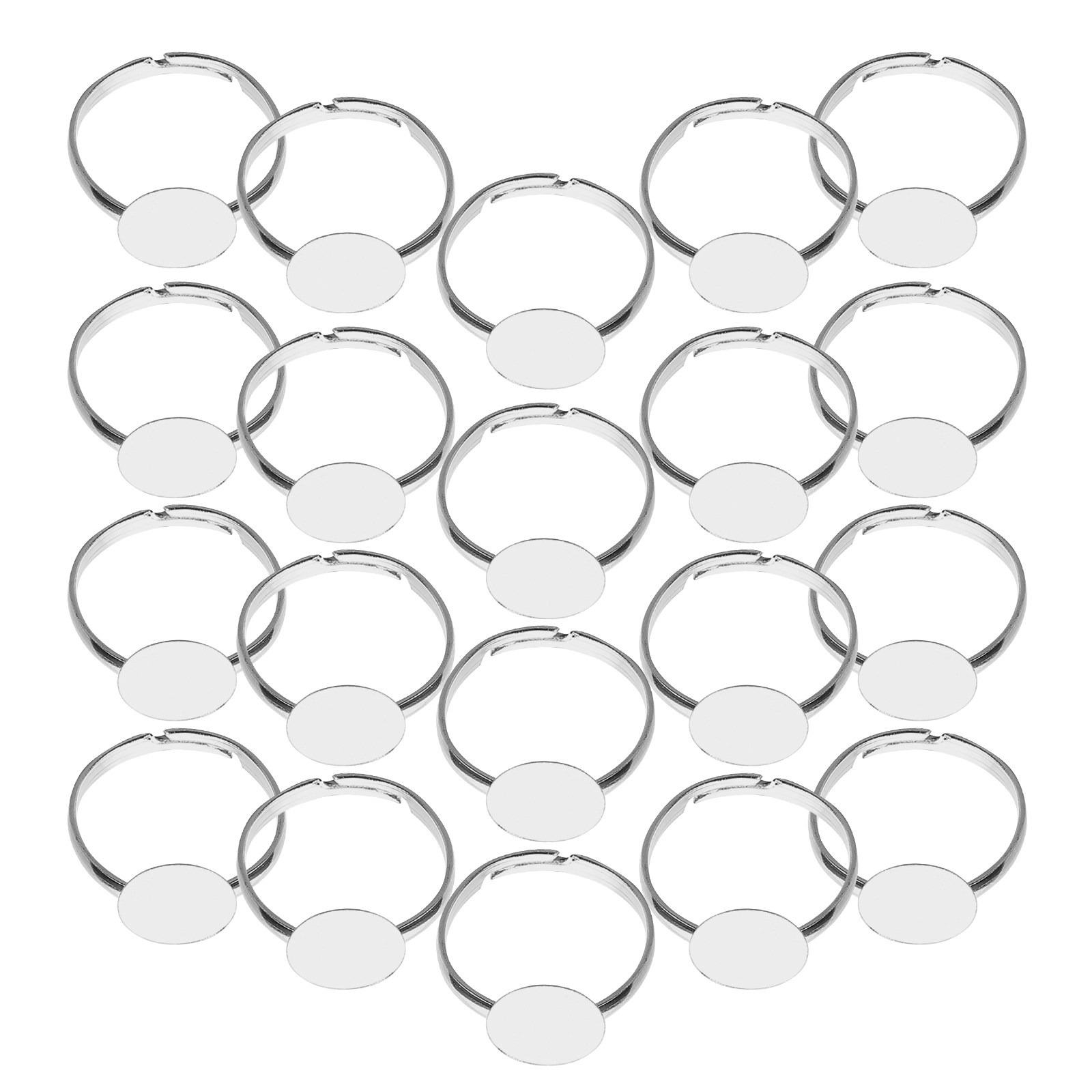 20Pcs Adjustable Blank Ring Fi - Resin Crafts Diy recensione e prezzo