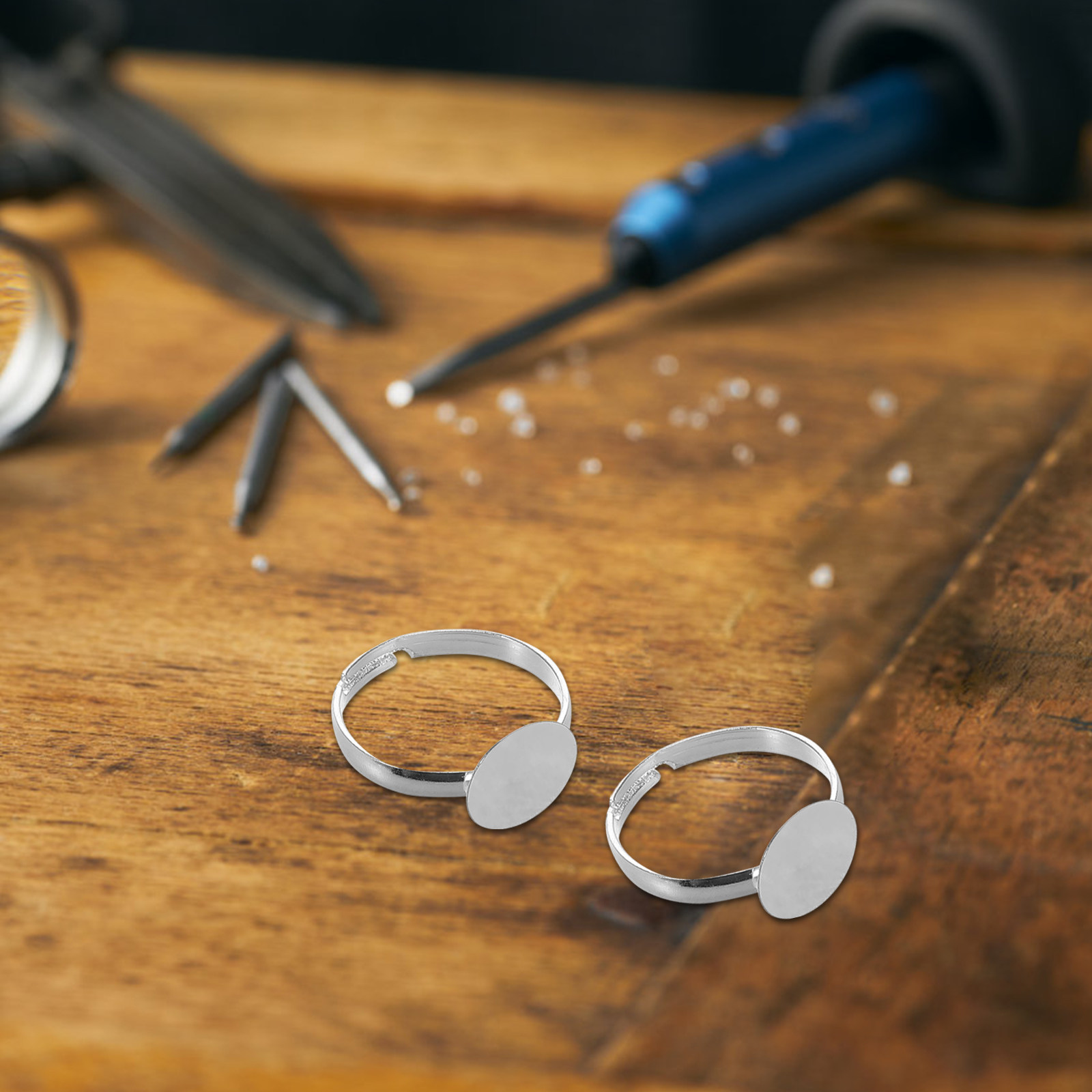 20Pcs Adjustable Blank Ring Fi - Resin Crafts Diy recensione e prezzo
