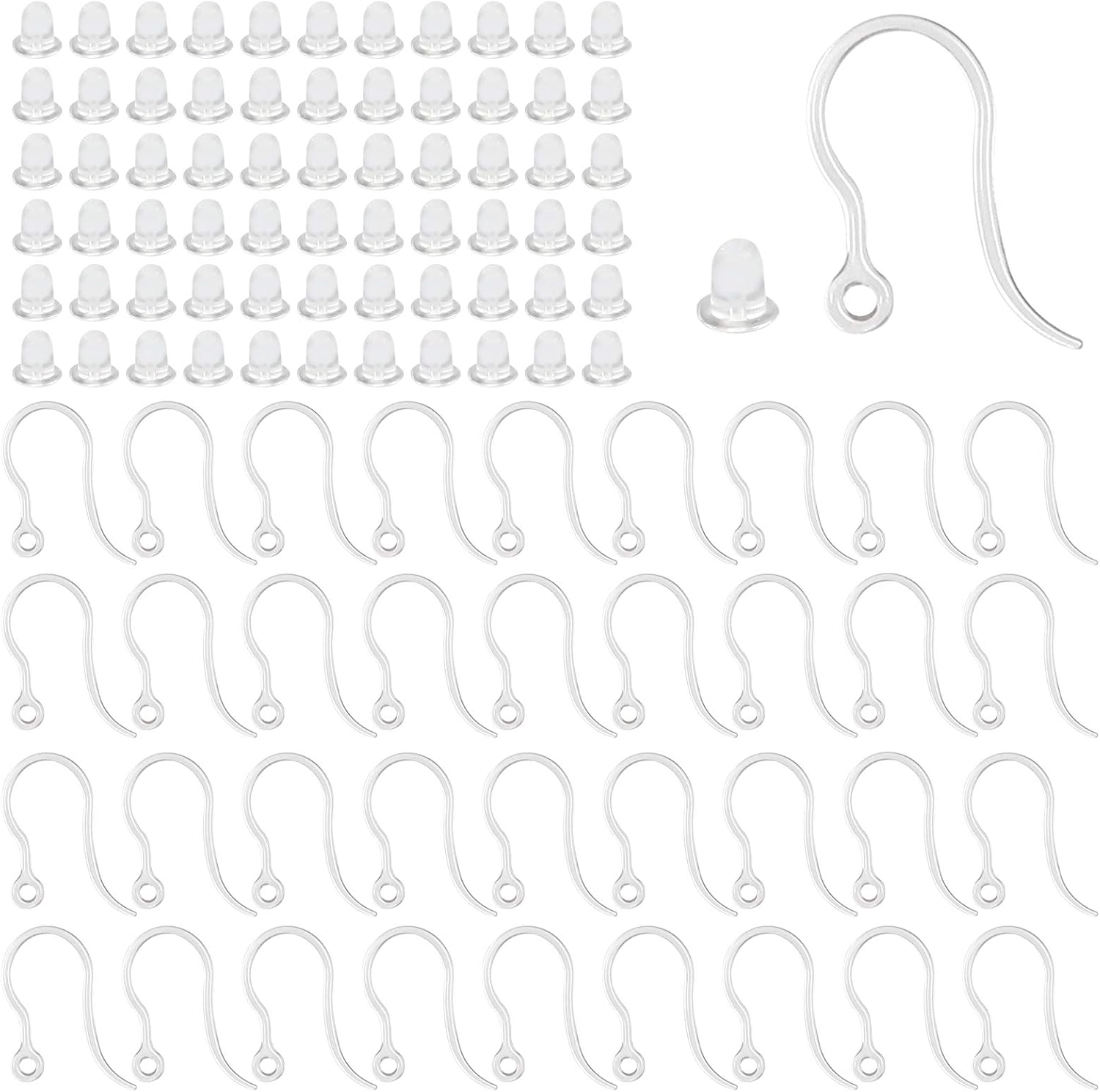 40pcs Clear Plastic Earring Ho - Resin Craft Projects recensione e prezzo