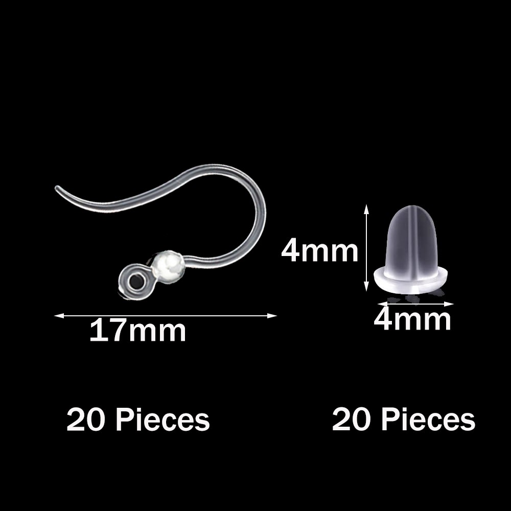 40pcs Clear Plastic Earring Ho - Resin Craft Projects recensione e prezzo