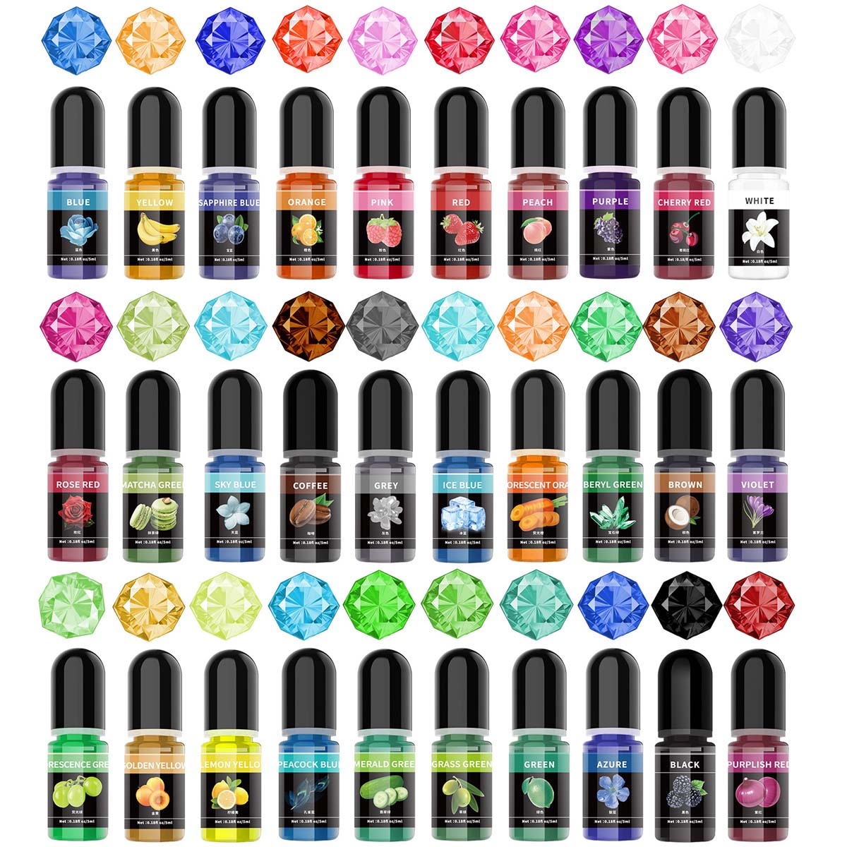 5ml/Bottle Epoxy Resin Pigment - Epoxy Uv Resin Kit recensione e prezzo