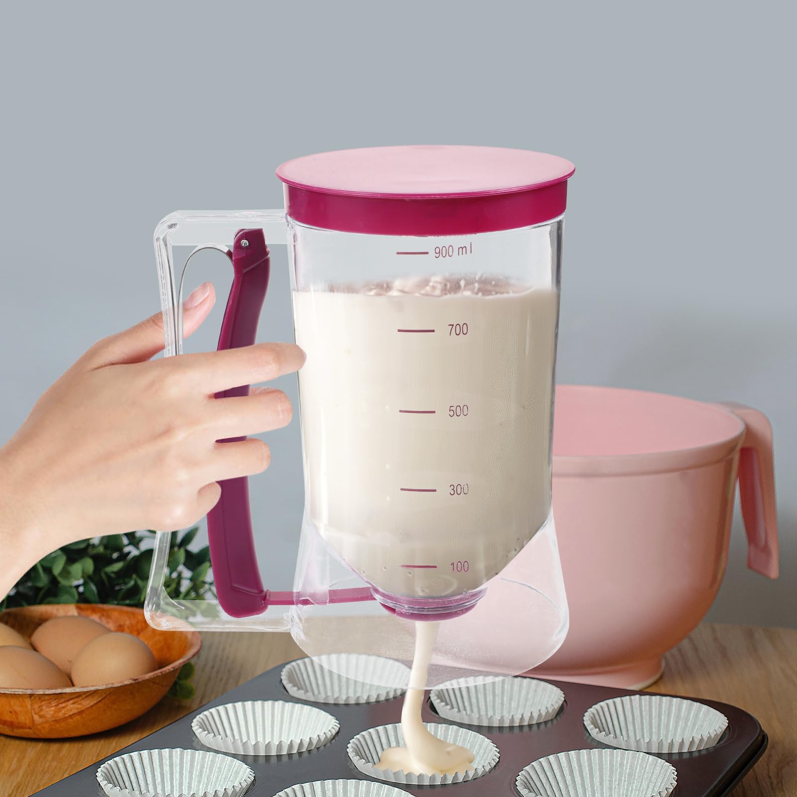 900ml Batter Dispenser Cupcake - Mixing Cup Silicone recensione e prezzo