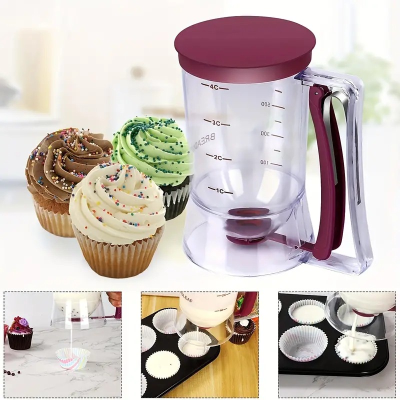 900ml Batter Dispenser Cupcake - Mixing Cup Silicone recensione e prezzo