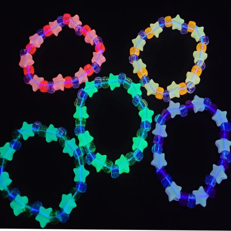 5 Glow star kandi bracelet set - Resin Glitter Pack recensione e prezzo