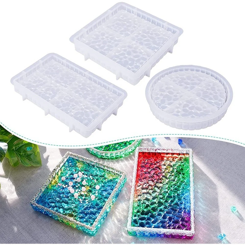 Ashtray Glass Crystal Texture  - Coaster Mold Round recensione e prezzo