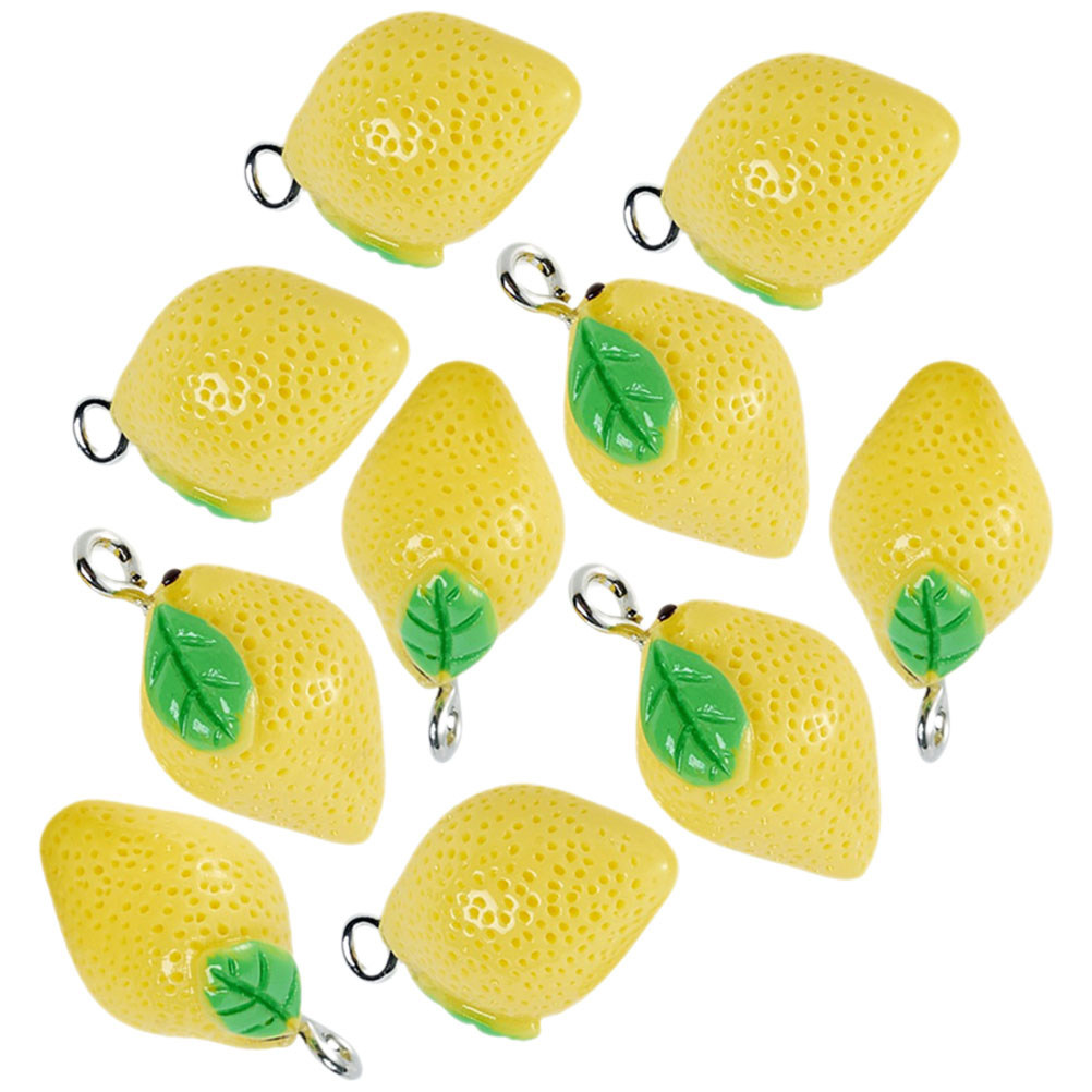 10Pcs Mini Lemon Charms Resin  - Resin Crafts Diy recensione e prezzo