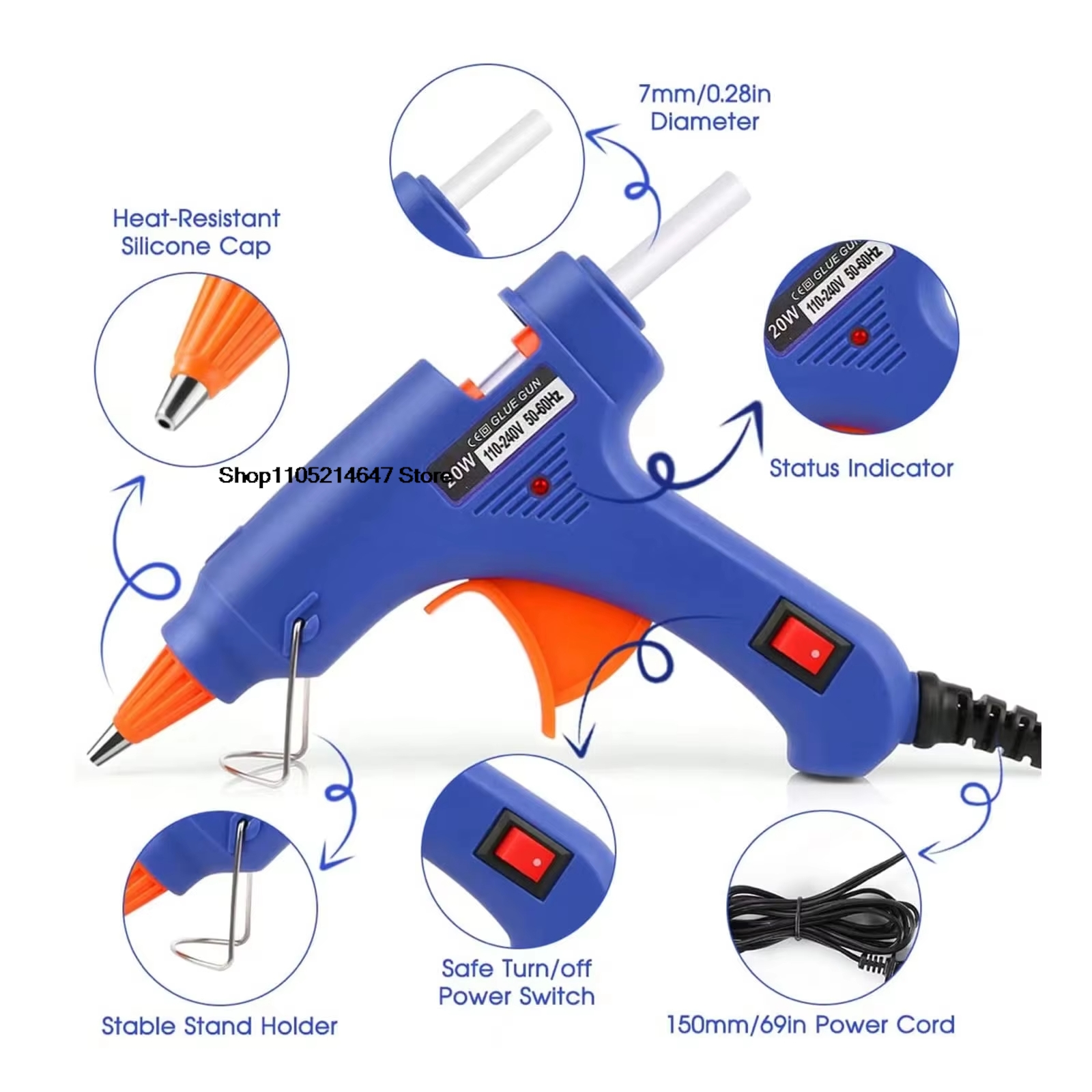 Hot Melt Glue Gun DIY Mini Hou - Heat Gun Small recensione e prezzo