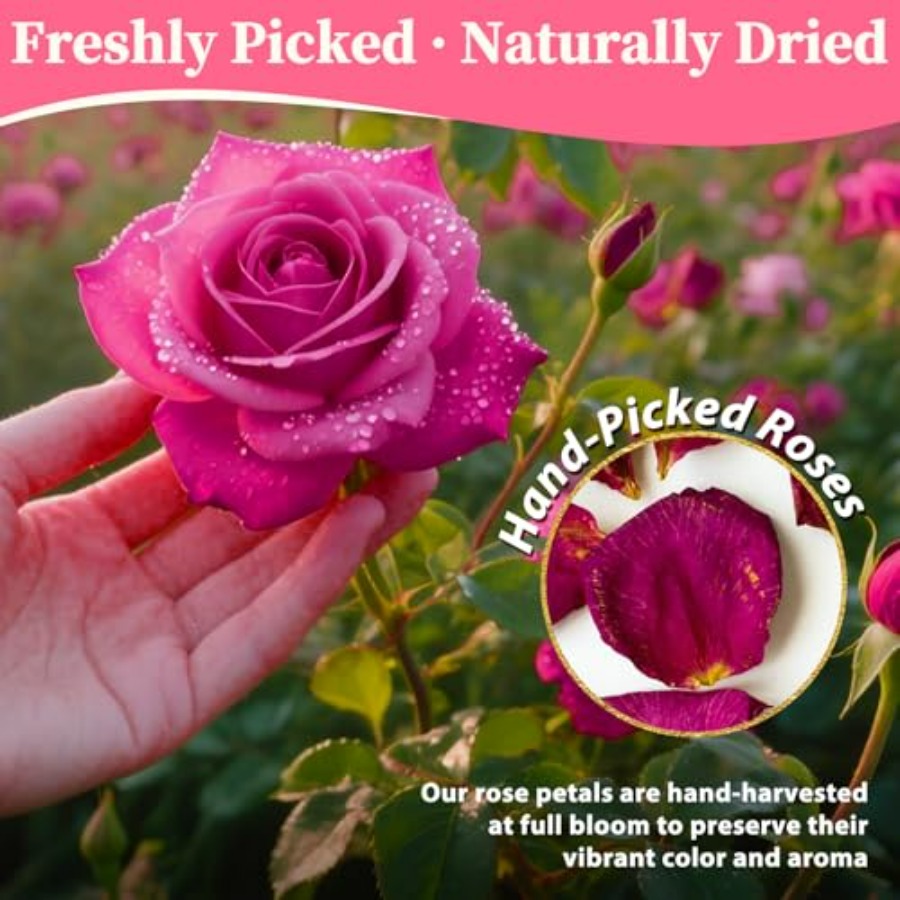 Dried Rose Petals Bulk 5oz Nat - Dried Flower Bulk recensione e prezzo
