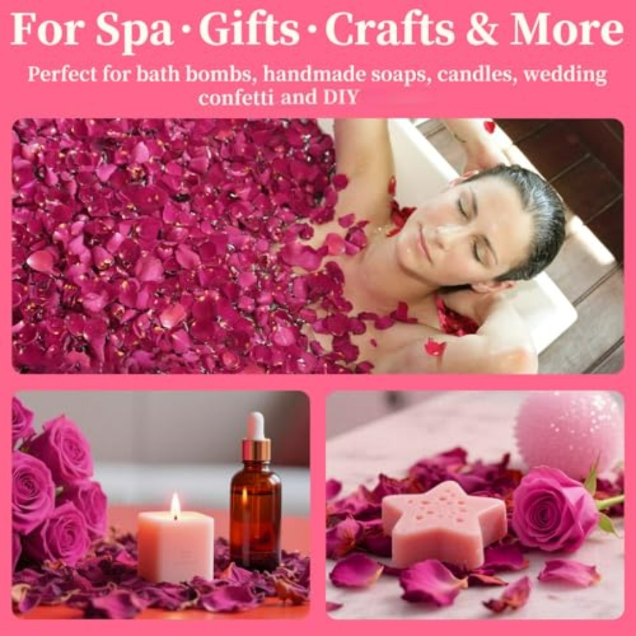 Dried Rose Petals Bulk 5oz Nat - Dried Flower Bulk recensione e prezzo