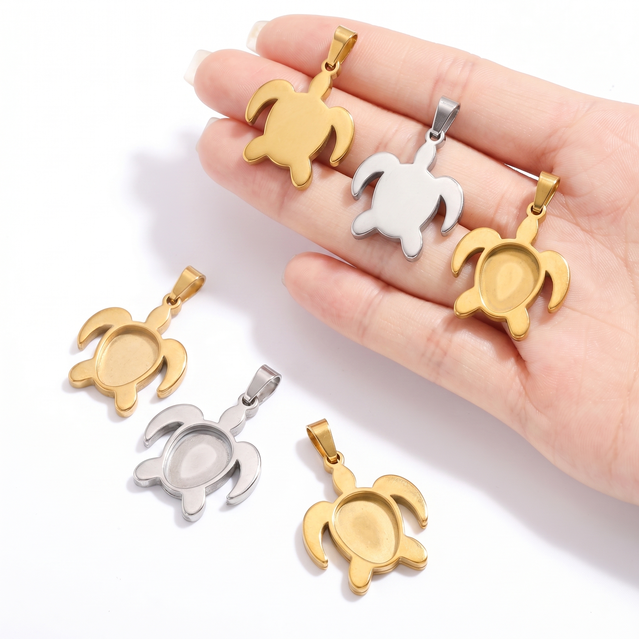 5pcs Stainless Steel Turtle Pe - Resin Craft Projects recensione e prezzo