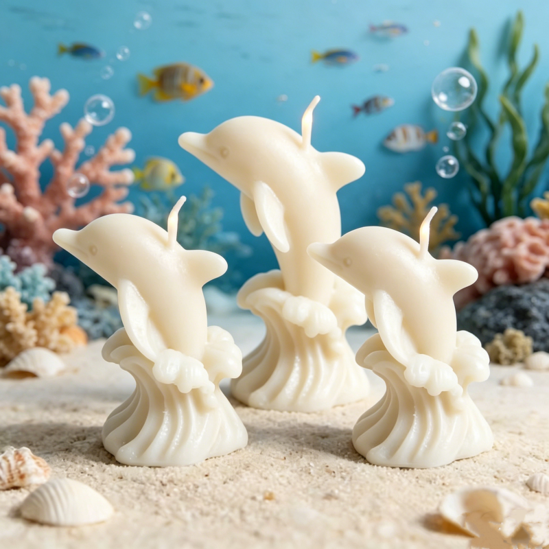 3D Whale & Dolphin with Wave S - Resin Ocean Wave Mold recensione e prezzo