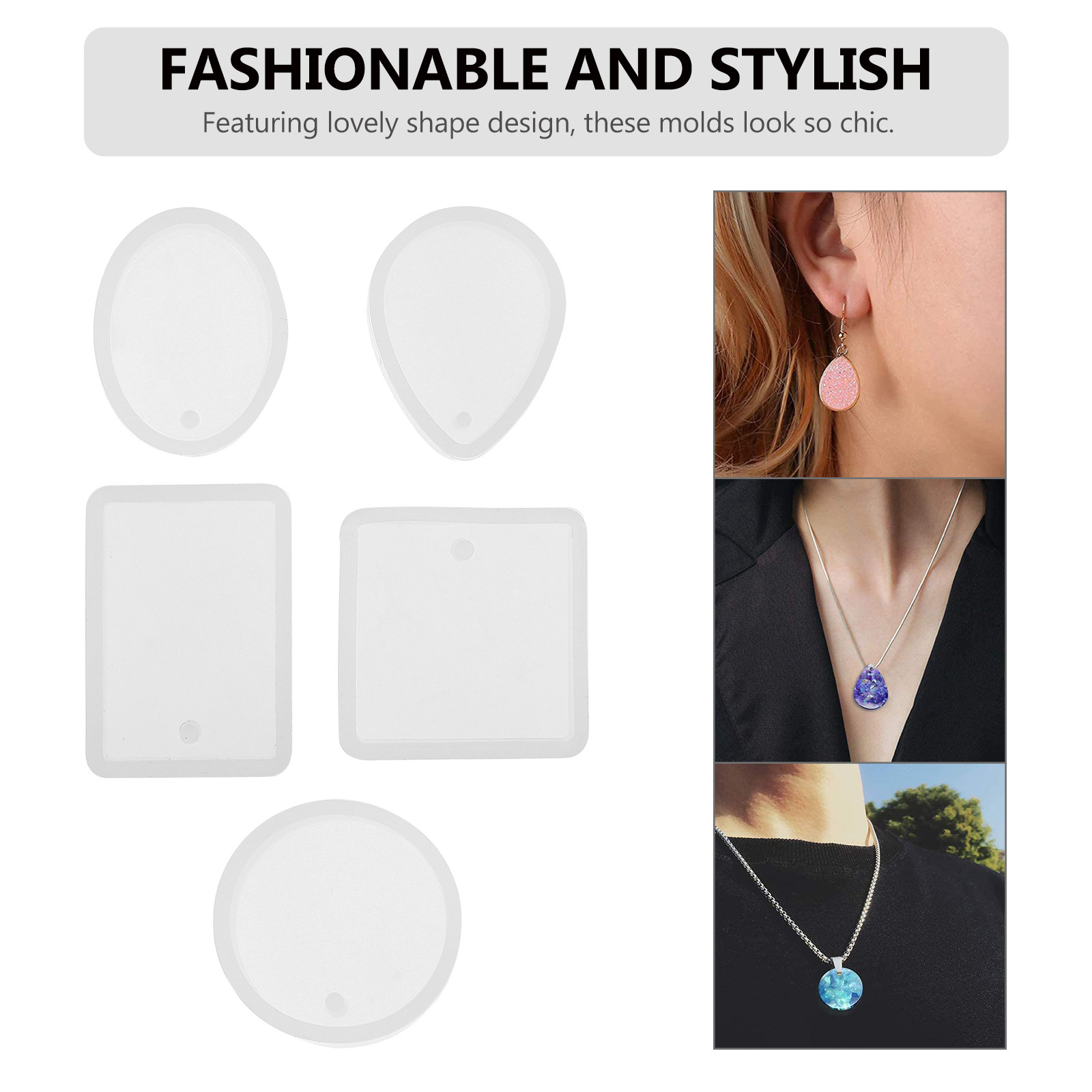 10pcs Pendant Mold Set Silicon - Resin Crafts Diy recensione e prezzo