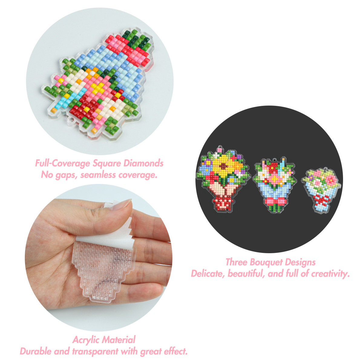 FOREVER YOUNG 3PCS Bouquet Acr - Resin Craft Kit recensione e prezzo