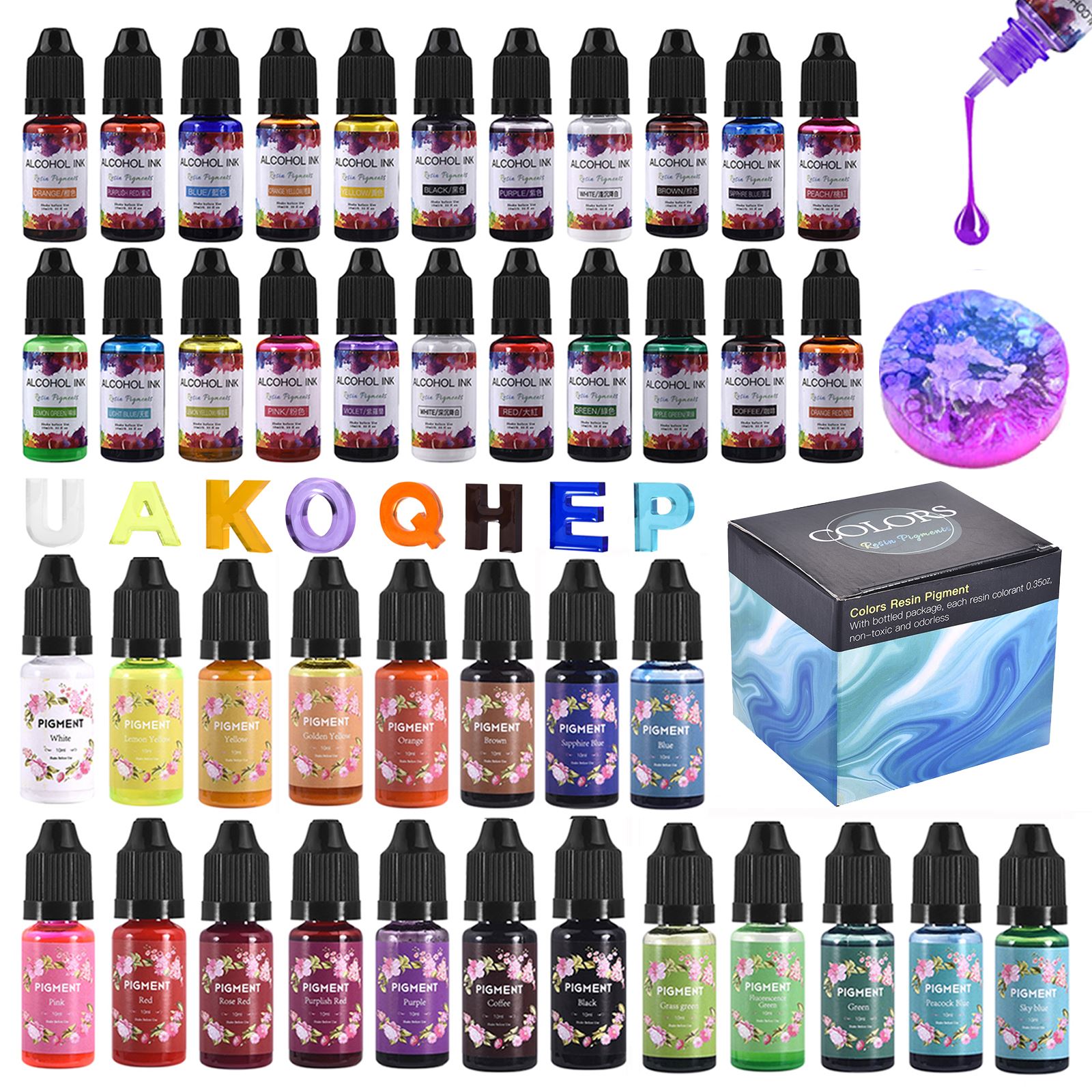 1 Set Resin Pigment Kit Art In - Resin Dye Alcohol recensione e prezzo