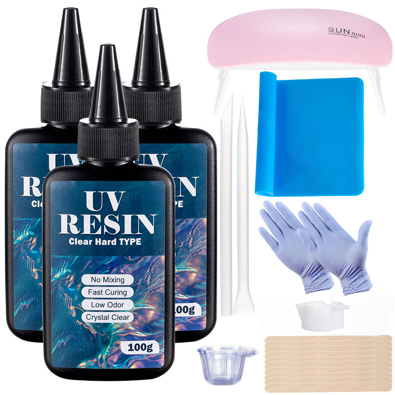 100g/250g Clear UV Resin Hard  - Epoxy Uv Resin Kit recensione e prezzo