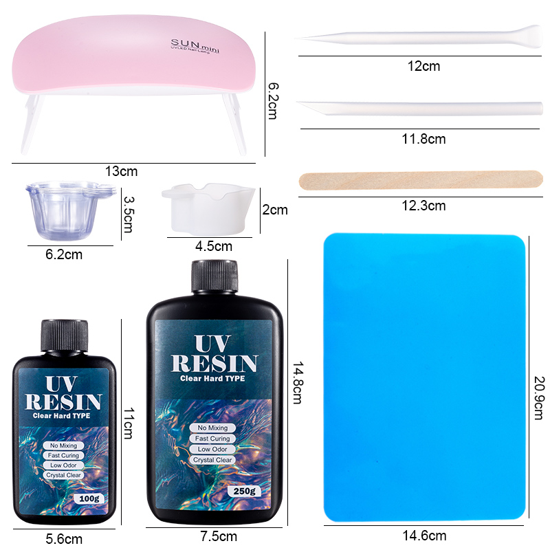 100g/250g Clear UV Resin Hard  - Epoxy Uv Resin Kit recensione e prezzo