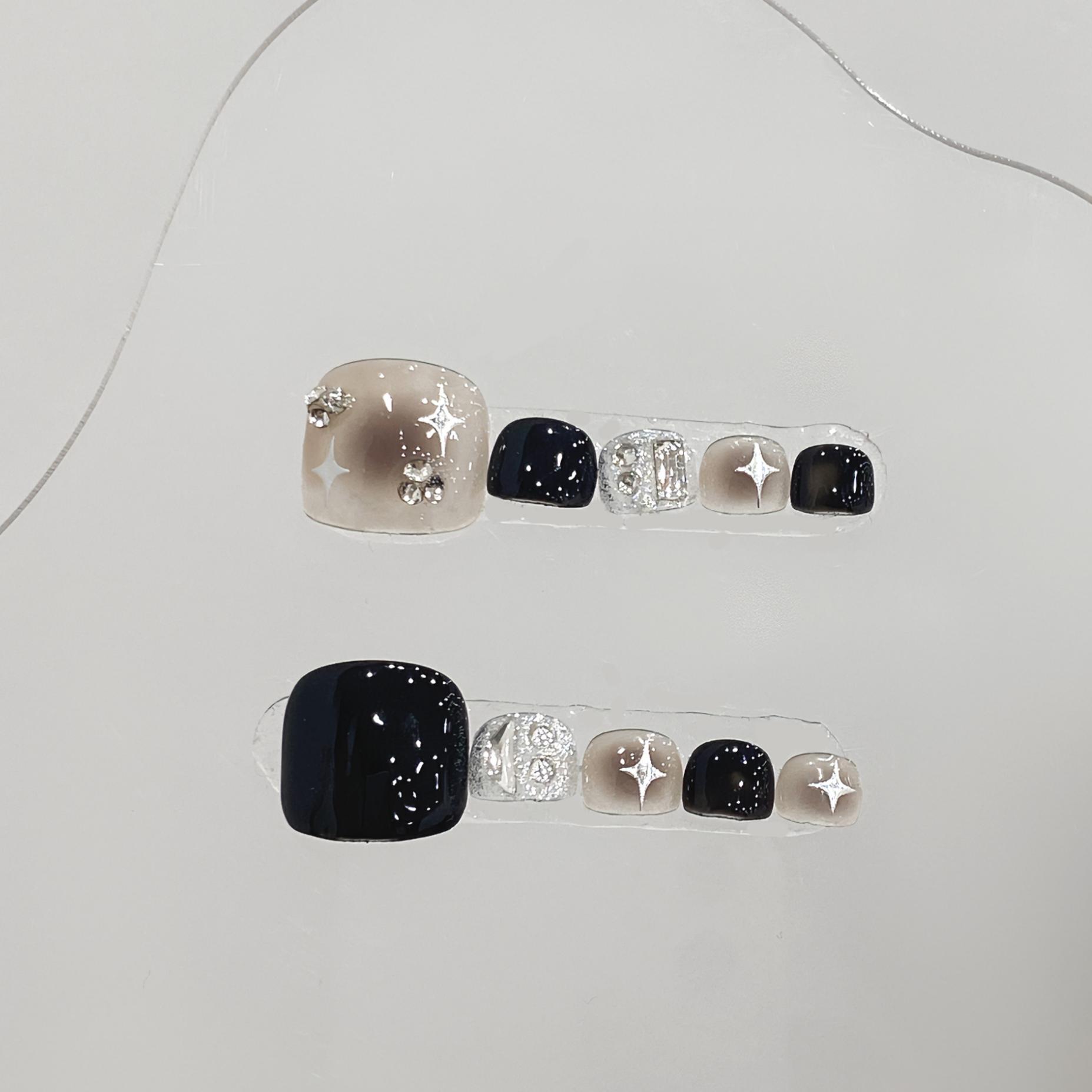 10pcs Glossy Square Fake Toena - Resin Glitter Pack recensione e prezzo