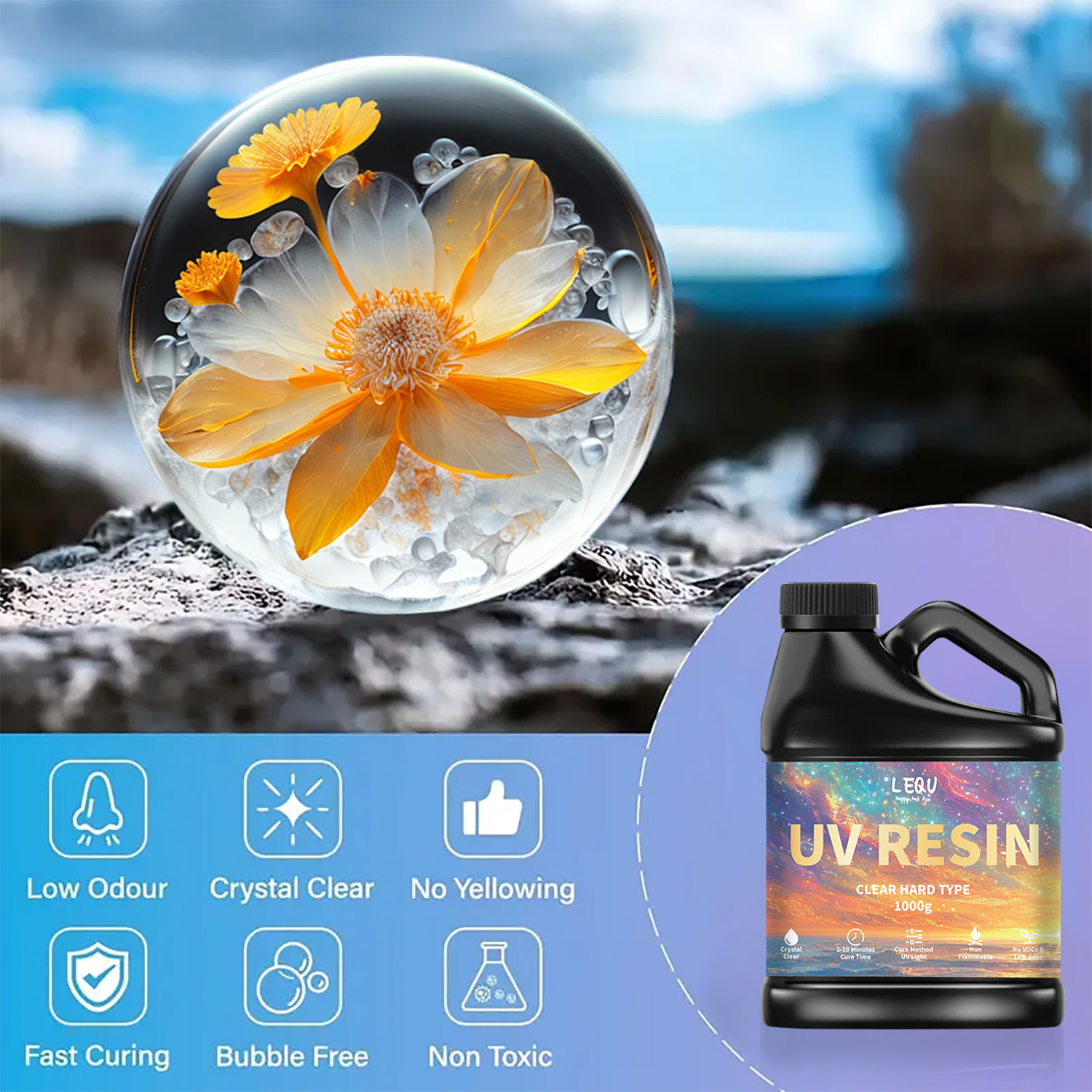 100/200/500/1000g UV Epoxy Res - Epoxy Uv Resin Kit recensione e prezzo