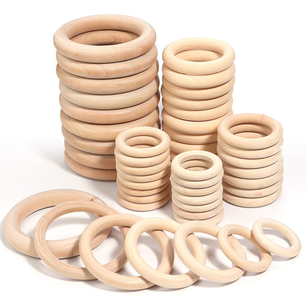 2-10pcs/lot Round Natural Wood - Wood Ring Blank recensione e prezzo