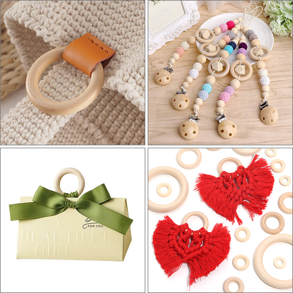 2-10pcs/lot Round Natural Wood - Wood Ring Blank recensione e prezzo