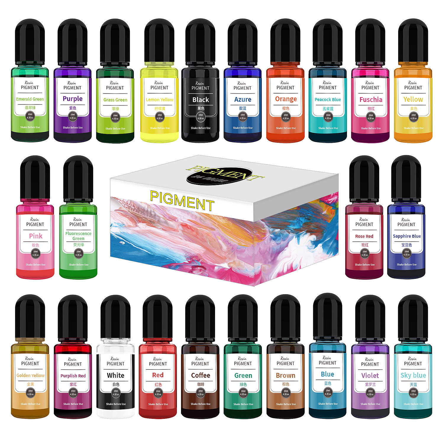 24 Color Art Ink Alcohol Resin - Resin Dye Alcohol recensione e prezzo